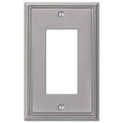 Placa de parede Amerelle 77RBN Metro Line 1 Rocker Cast Metal Placa de parede Amerelle 77RBN Metro Line 1 Rocker Cast Metal
