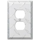 Placa de parede Amerelle 955D Diamond Plate Alumínio Prata