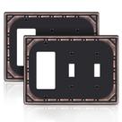 Placa de parede BEYIMEN Combination 2 Toggle/1 Decorator 3 Gang x2