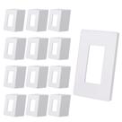 Placa de parede CML Hardware Matte White Screwless 7,4x11,9cm