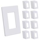 Placa de parede CML Hardware Screwless Decorator 7,4 x 11,9 cm, pacote com 80