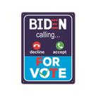 Placa de parede com pintura retrô em ferro Biden Calling Home Decor