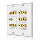 Placa de parede de distribuição de som surround Home Theater 5.1
