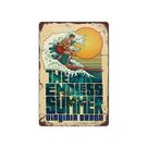 Placa de parede de ferro Endless Summer Vintage Surf 20x30cm