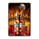 Placa de parede de metal e estanho Bacardi Rum Vintage Bar Decor 20x30cm