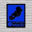 Placa de Parede Decorativa: Squirtle! Eu Escolho Você
