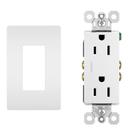 Placa de parede e Outlet Pass resistente a adulterações e Seymour 1-Gang 15A White