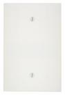 Placa de parede em branco termofixa de grandes dimensões Leviton 1-Gang branca