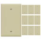Placa de parede ENERLITES 1-Gang 12 Pack 12x8 cm Ivory