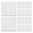Placa de parede ENERLITES 2-Gang Gloss White Policarbonato, pacote com 10 Placa de parede ENERLITES 2-Gang Gloss White Policarbonato, pacote com 10