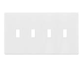 Placa de parede ENERLITES 4-Gang Screwless Child Safe 12x21 cm