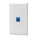 Placa de parede Ethernet LULOSK 1 porta Cat6 Keystone White