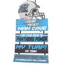 Placa de parede FOCO NFL Mancave Team Logo Man Cave 12 x 6 cm de madeira Placa de parede FOCO NFL Mancave Team Logo Man Cave 12 x 6 cm de madeira
