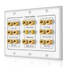Placa de parede ICESPRING 5 6 7.1/7.2 ou 8.1/8.2 com 16 portas Banana