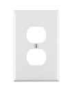 Placa de parede Leviton 1-Gang 1-Duplex Midway Nylon White, 1 pacote