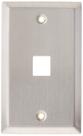 Placa de parede Leviton 1 porta SG QP WP em aço inoxidável