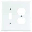 Placa de parede Leviton 2 Gang Midway termoplástica de nylon branca Placa de parede Leviton 2 Gang Midway termoplástica de nylon branca