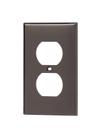 Placa de parede Leviton 80703 1-Gang Duplex Termoplástica Marrom