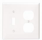 Placa de parede Leviton 80705-W 2-Gang 1-Toggle 1-Duplex branca