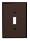 Placa de parede Leviton 85101 1-Gang Oversize Thermoset Brown Placa de parede Leviton 85101 1-Gang Oversize Thermoset Brown