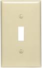 Placa de parede Leviton PJ1-I Midway 1-Gang Toggle Ivory