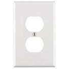 Placa de parede Leviton PJ8-WM Receptáculo duplex de 1 gangue branco x10