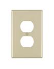 Placa de parede Leviton Receptáculo duplex de 1 gangue Midway Ivory PJ8-I