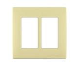 Placa de parede Leviton Renu Two-Gang Screwless Snap-On REWP2-CS Placa de parede Leviton Renu Two-Gang Screwless Snap-On REWP2-CS