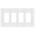 Placa de parede LIDER LSWP-34M-BW branca escovada 12x22cm 4-Gang
