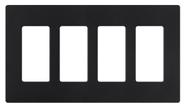 Placa de Parede Lutron Claro 4 Gangue Decorativa Satinada Meia-Noite