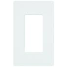 Placa de parede Lutron CW-1-WH 1 Gang Screwless White