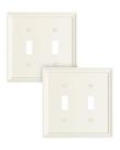 Placa de parede TREEWELL, pacote com 2 unidades, Double Toggle Bamboo, 12,5 x 12,5 cm Placa de parede TREEWELL, pacote com 2 unidades, Double Toggle Bamboo, 12,5 x 12,5 cm