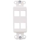 Placa de parede Vanco 820324 4 portas Décor Insert branca