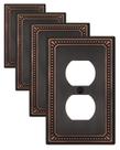 Placa de parede ZILLSEA Aged Bronze Pearl Design 8x12 cm 4PK