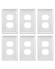 Placa de parede ZILLSEA Off-White Metal Outlet Cover 8x12 cm