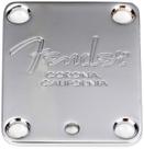 Placa de pescoço de guitarra Fender Standard Chrome com ajuste de inclinação Placa de pescoço de guitarra Fender Standard Chrome com ajuste de inclinação