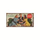 Placa de pintura em ferro vintage de Coca-Cola para decoração de parede 30x15cm