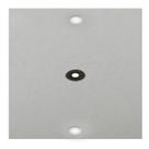 Placa De Piso 4x2 Aluminio Com Furo - Stamplac
