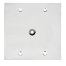 Placa De Piso 4x4 Aluminio Com Furo - Stamplac