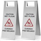 Placa de piso úmido Kigley em aço inoxidável 60 cm de dupla face