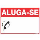 Placa de Poliestireno 20x30 ""ALUGA-SE"" - 250CM - SINALIZE Placa de Poliestireno 20x30 ""ALUGA-SE"" - 250CM - SINALIZE