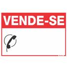 Placa de Poliestireno 20x30 ""VENDE-SE"" - 250CN - SINALIZE