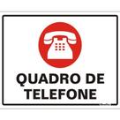 Placa de Poliestireno Auto-Adesiva 15x20cm Quadro de Telefone - 220 AM - SINALIZE Placa de Poliestireno Auto-Adesiva 15x20cm Quadro de Telefone - 220 AM - SINALIZE