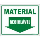 Placa de Poliestireno Auto-Adesiva 20x15cm Material Reciclável - 220 BL - SINALIZE