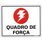 Placa de Poliestireno Auto-Adesiva 20x15cm Quadro de Força - 220 AK - SINALIZE