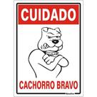 Placa de Poliestireno Auto-Adesiva 20x30cm Cuidado Cachorro Bravo - 250 AI - SINALIZE Placa de Poliestireno Auto-Adesiva 20x30cm Cuidado Cachorro Bravo - 250 AI - SINALIZE
