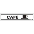 Placa de Poliestireno Auto-Adesiva 5x25cm Café - 200 BR - SINALIZE