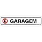 Placa De Poliestireno Auto-adesiva 5x25cm Garangem - 200 Cf - Sinalize Placa Ps 5x25 Garagem 200 Cf Sinalize