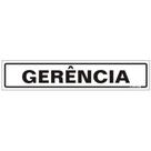 Placa De Poliestireno Auto-adesiva 5x25cm Gerência - 200 Ac - Sinalize Placa Ps 5x25 Gerencia 200 Ac Sinalize