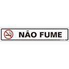 Placa De Poliestireno Auto-adesiva 5x25cm Não Fume - 200 Aj - Sinalize Placa Ps 5x25 Nao Fume 200 Aj Sinalize